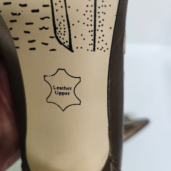 Bella Vita Presto Bronze Kidskin Leather Bow Front Kitten Heels Size 8M - Picture 8 of 12